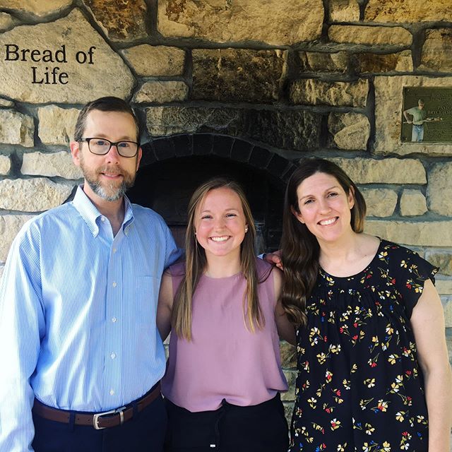 Eli Intern, Christina Johnson with Mentors Pastor Bill Eaves and Missie Aberle at White Bear Lake UMC