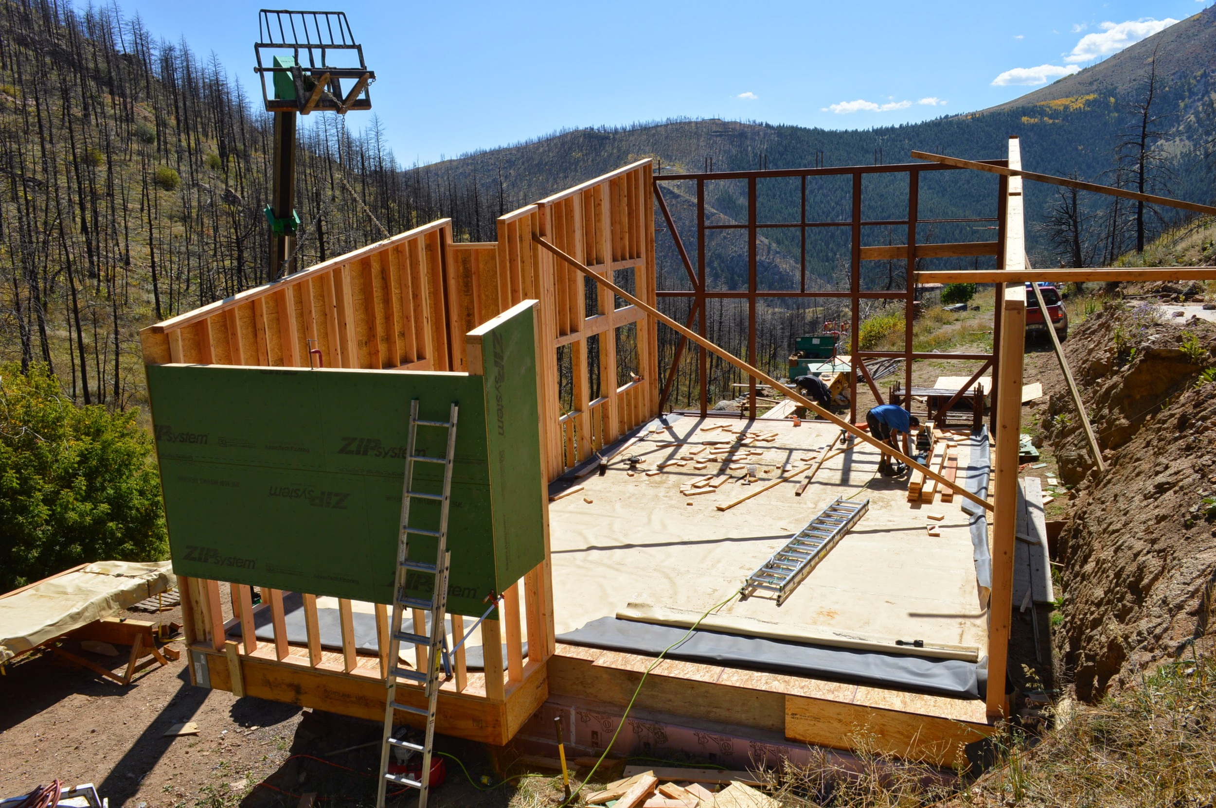 Second story is an open-living concept