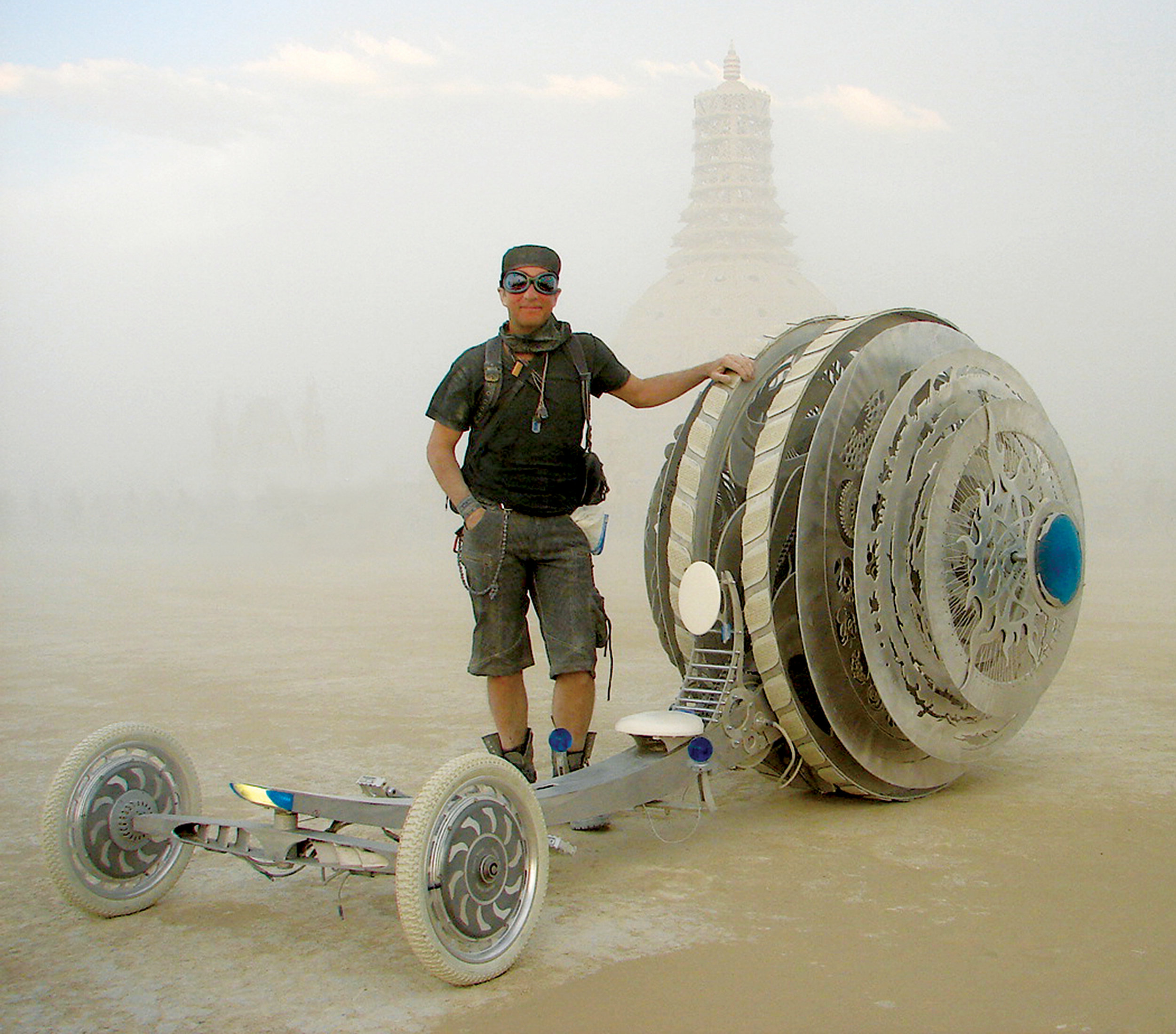 Exploring the playa with my Aquatrope .