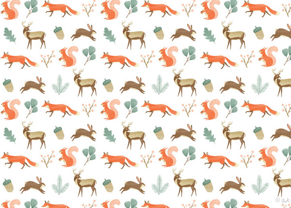 Woodland Theme Pattern