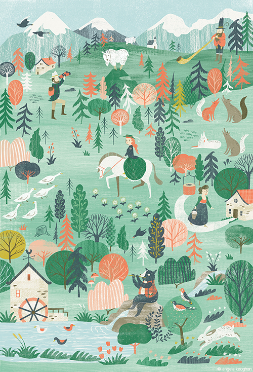 3x3 Picture Book Show - Alpine Landscape, Created for Flow Weekly&nbsp;- Merit Award Winner