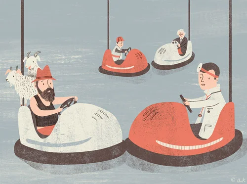 The Bumpy Road to Prosperity - an article about how there is no substitute for bumping into real people for getting creativity flowing.