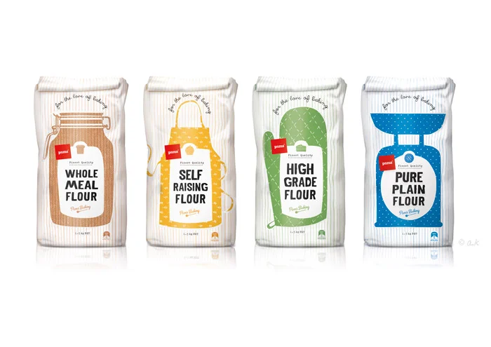  Pams Flour - Brother Design  *Shortlisted for the AOI Awards 2014. *Gold and Best in Show at the 2014 Vertex Awards. *Gold in the 2014 Pentawards. 