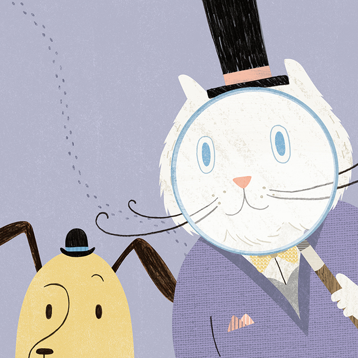 Inspector Brunswick - The worlds greatest cat detective and Nelson, his loyal assistant!