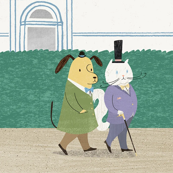 “After a long week of solving cases, Inspector Brunswick and his loyal assistant, Nelson were taking a well-deserved break… "