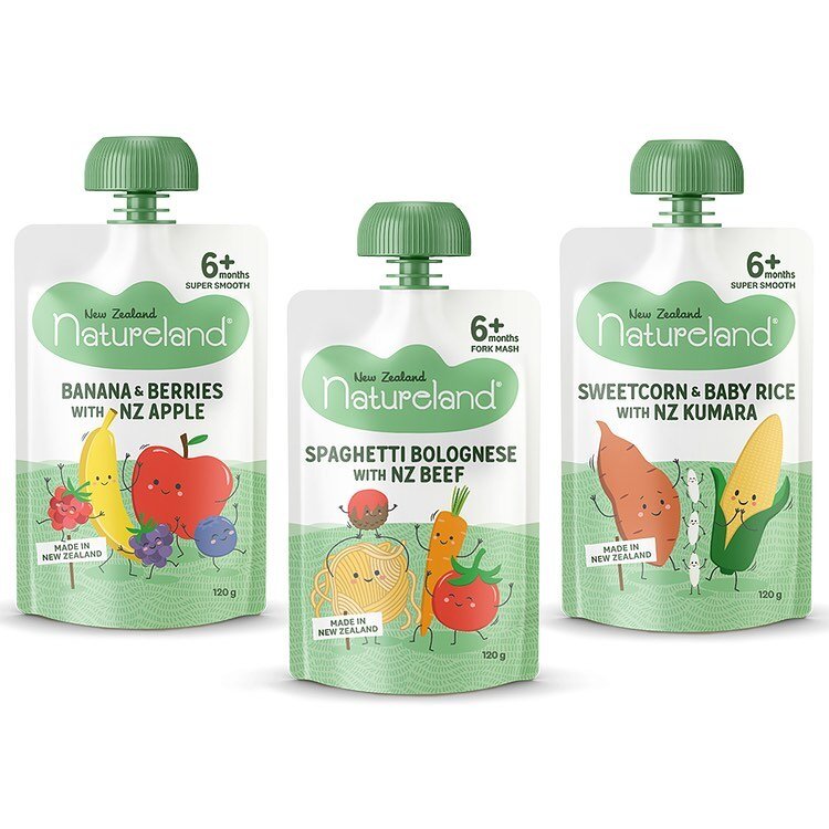 Excited to share this lovely project I have been working on for a while now. These are a few of the illustrations I created for the new range of @naturelandbaby food which are out now on supermarket shelves. It was fun working with @hannah_design_stu