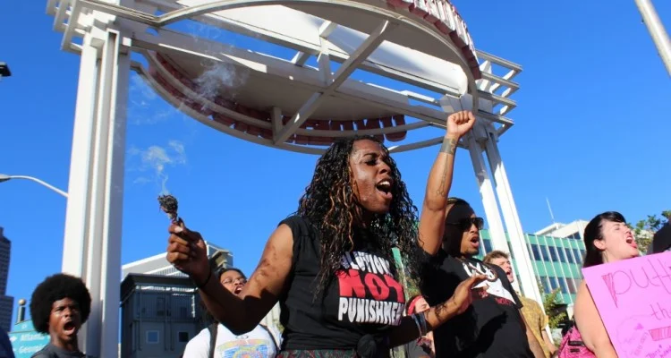 Black Trans Lives Matter rally takes over Underground Atlanta