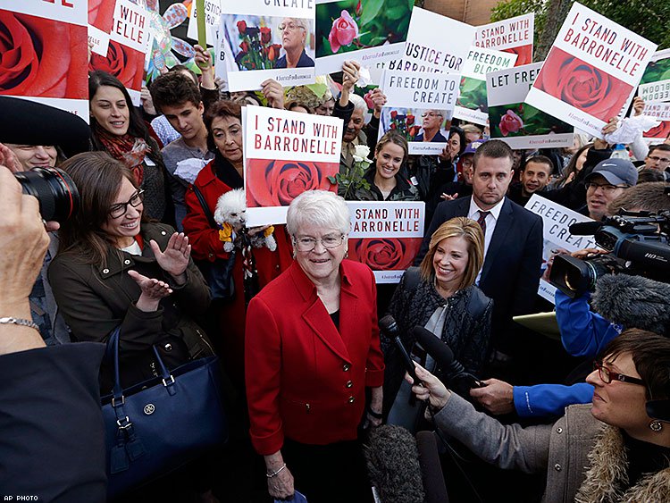 Barronelle Stutzman says state court rulings that she violated antidiscrimination law fail to recognize her freedom of speech and religion.