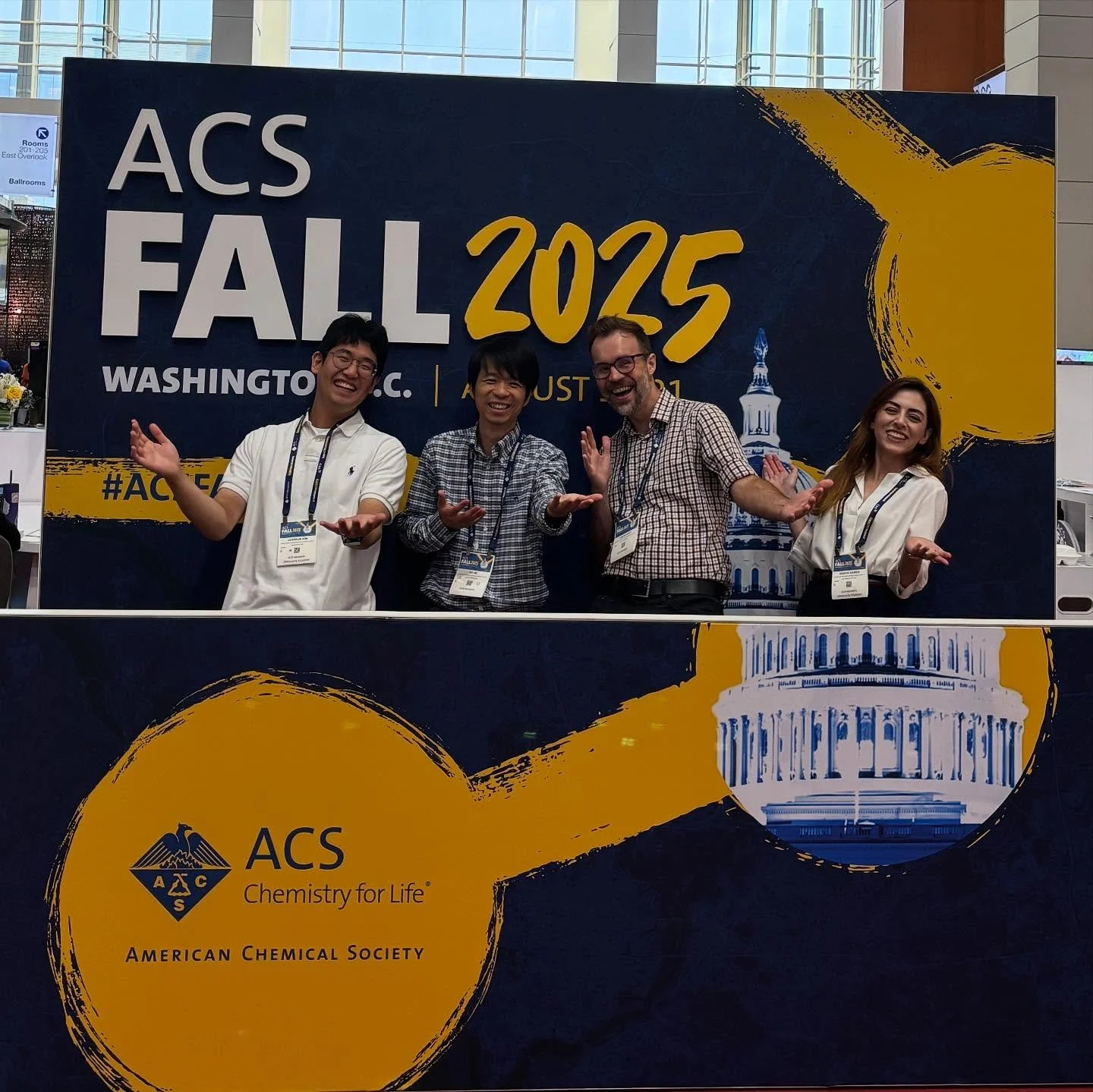 ✨ ACS Fall 2025 - Day 1 highlights ✨

The Blaney lab kicked off the conference with two fantastic presentations:
- Joowon Kim shared his work on measuring PFAS hydrophocity and evaluating salting-out effects of PFOS by activated carbon
- Dr. Ke He pr
