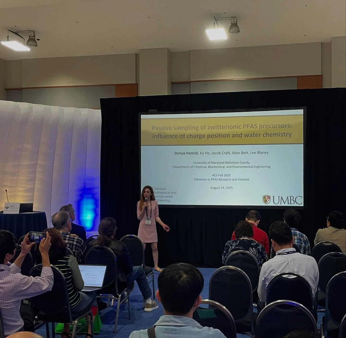 ✨ ACS Fall 2025 - Tuesday highlights ✨

Today, Donya delivered an excellent presentation on her research on passive sampling of zwitterionic PFAS precursors. We&rsquo;re so proud of her hard work, which was also recognized by the many attendees who s