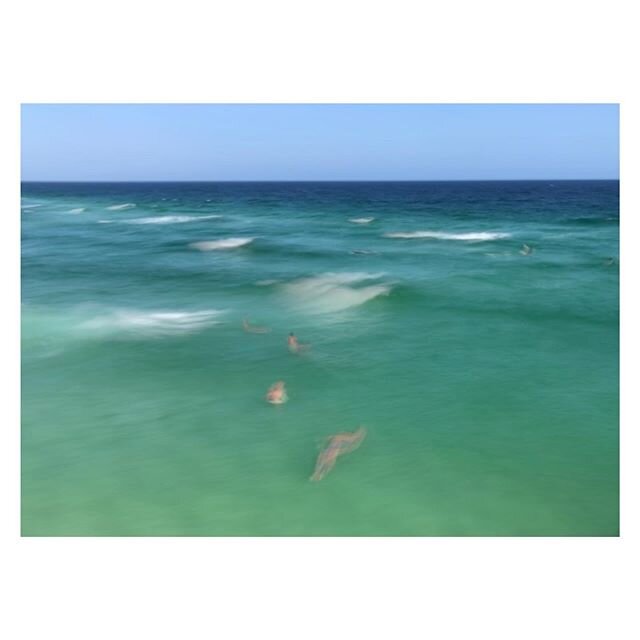 Blurry surfers surfing. #navarrebeach