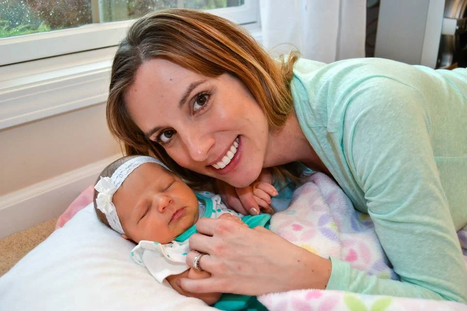 Sylvia snuggling with her little one