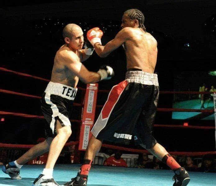 Jose competes in a boxing match