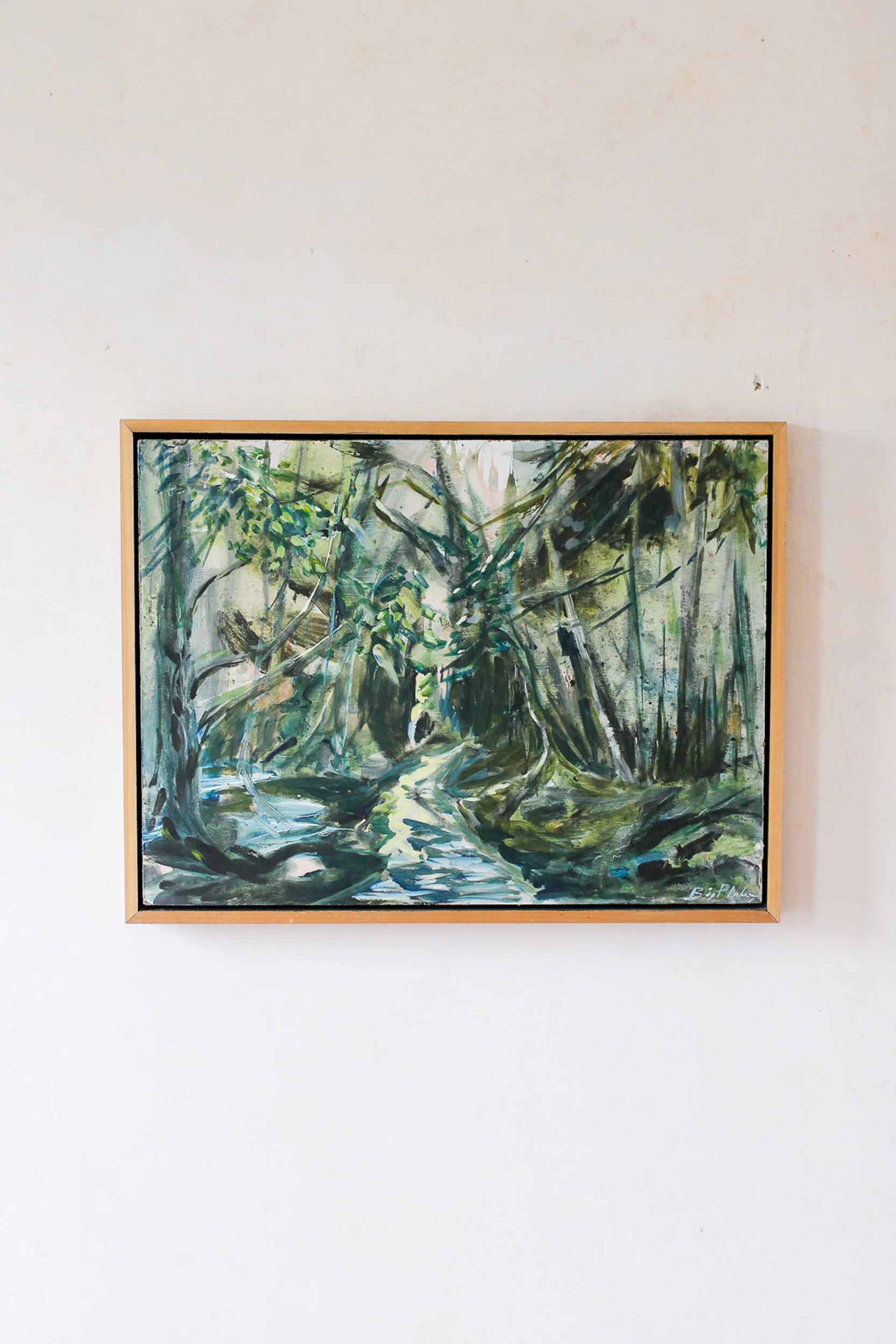 "Late Day" Framed 19.5 x 25.5 Oil Painting