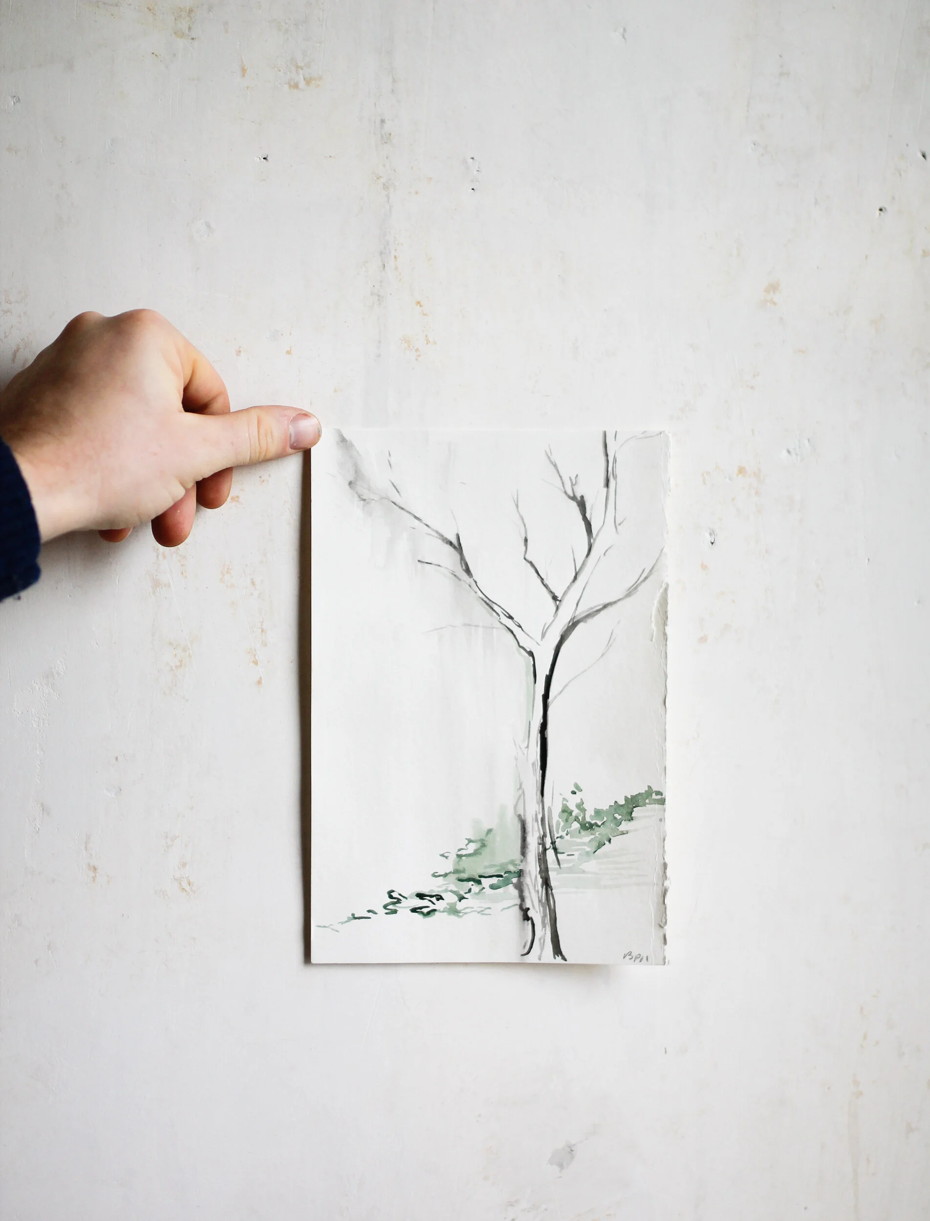 "The Book Is Better", Small Original Watercolor