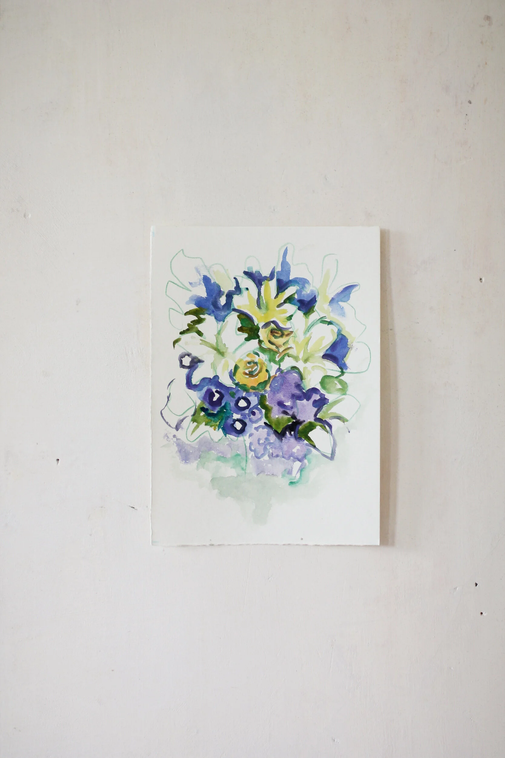 "Floral Study No. 12", Small Original Watercolor