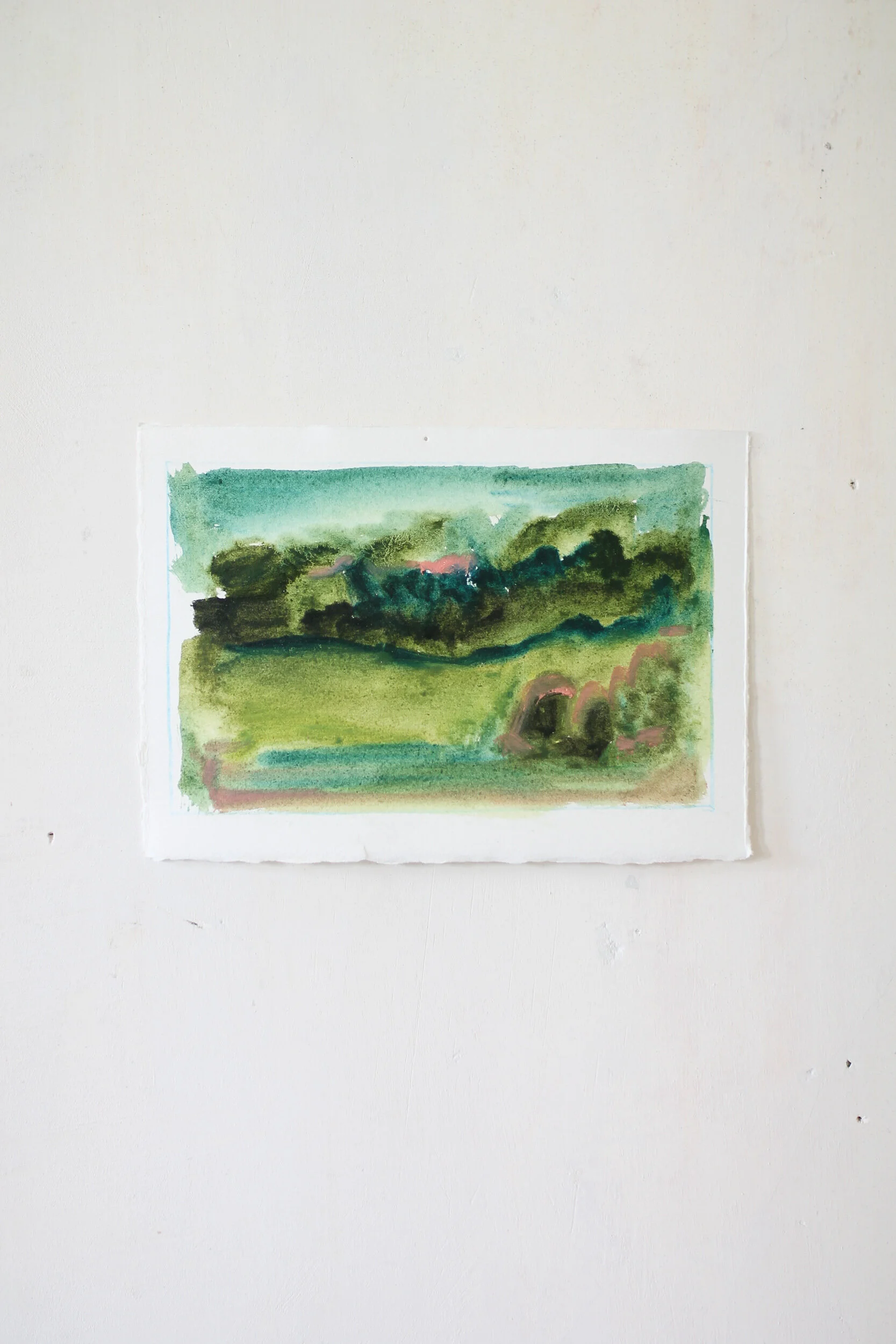 "Her Home", Small Original Watercolor