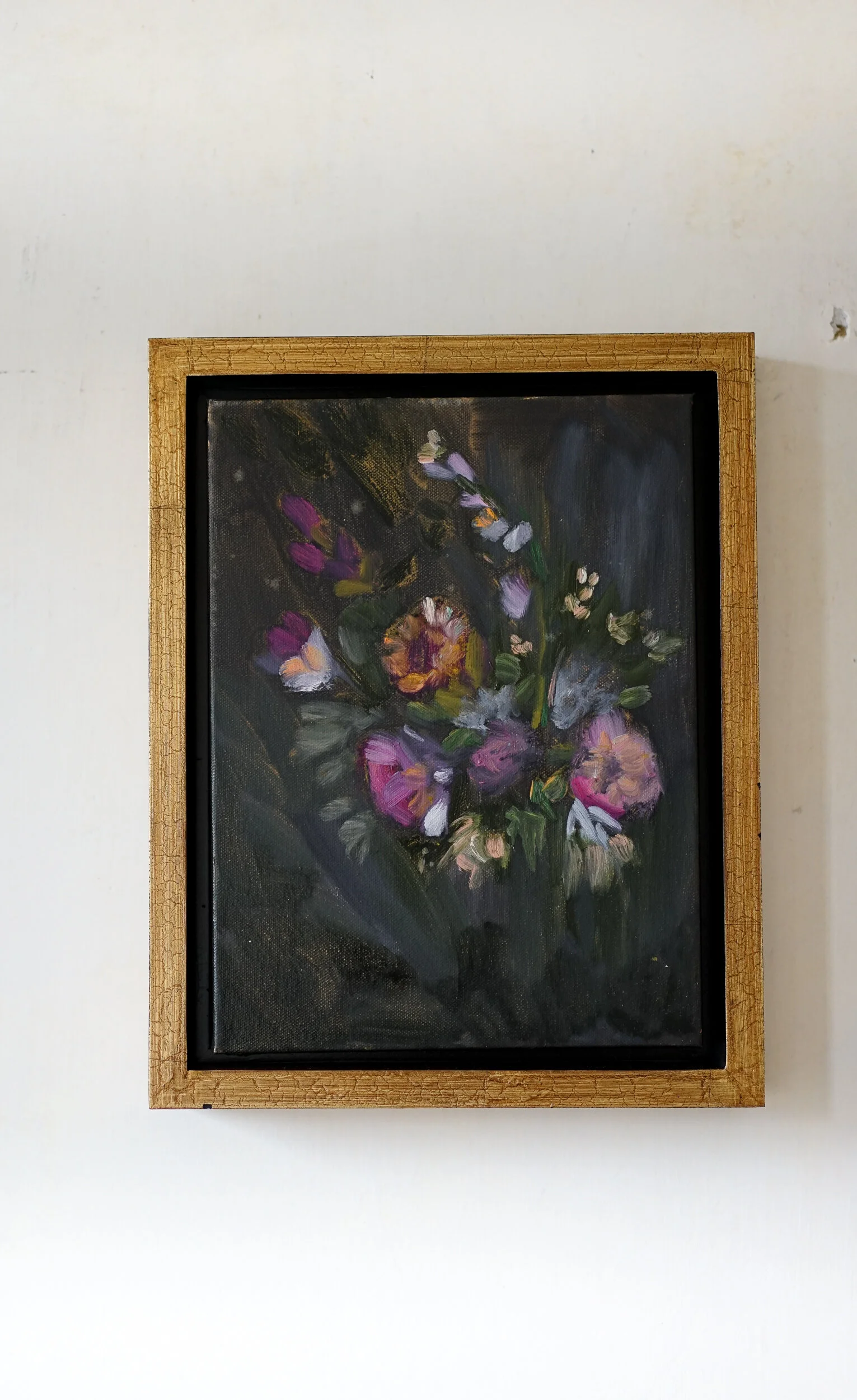 "Autumn Floral No. 13" 9x12 Framed Original Oil Painting