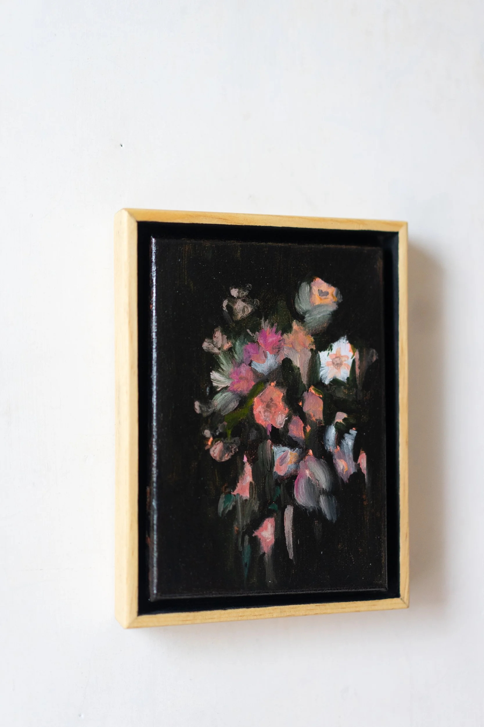 "Floral Study No. 34" 5x7 Framed Original Oil Painting