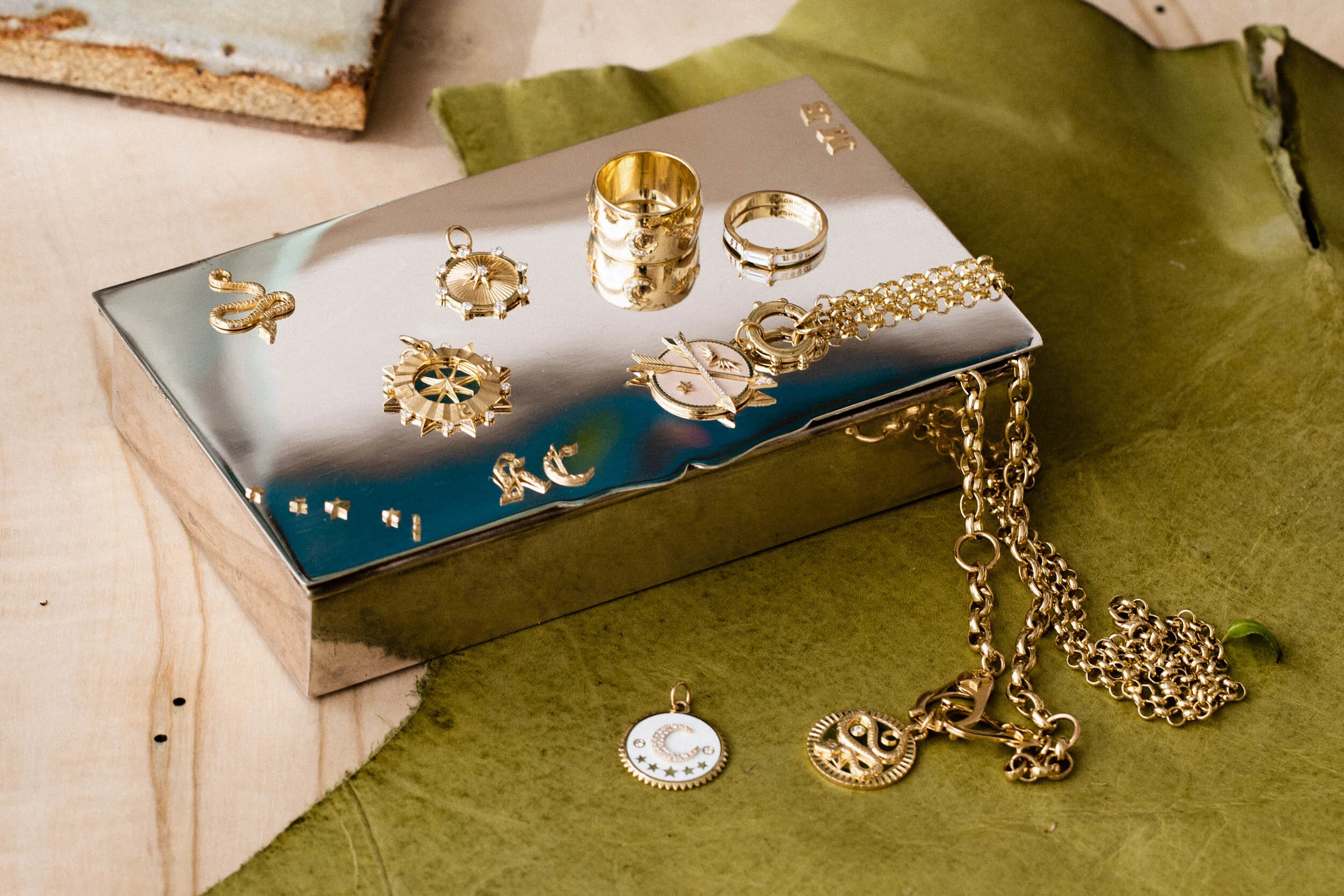Still life image of Foundrae jewelry