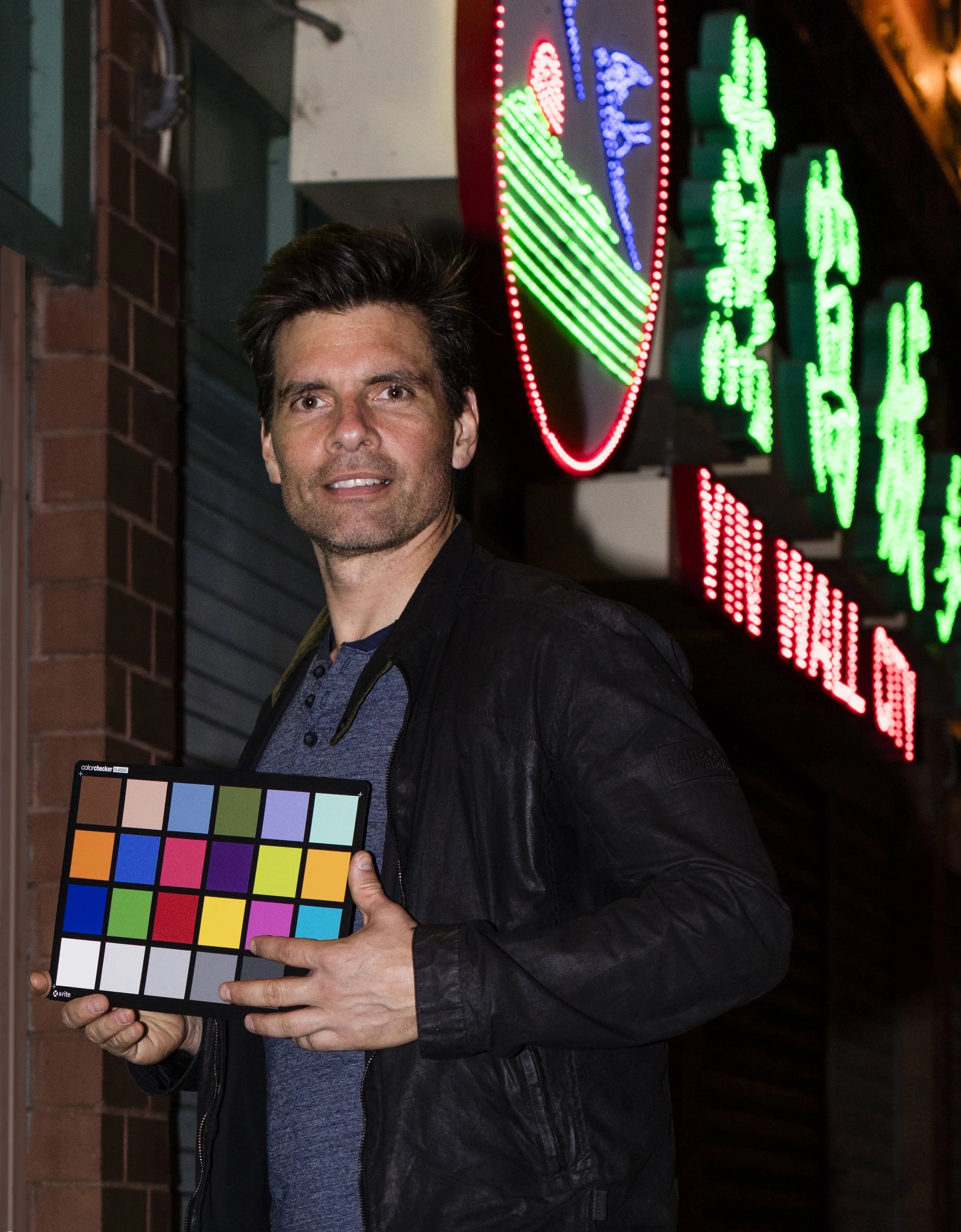 Highly qualified color card holder, Frank Lawlor. 