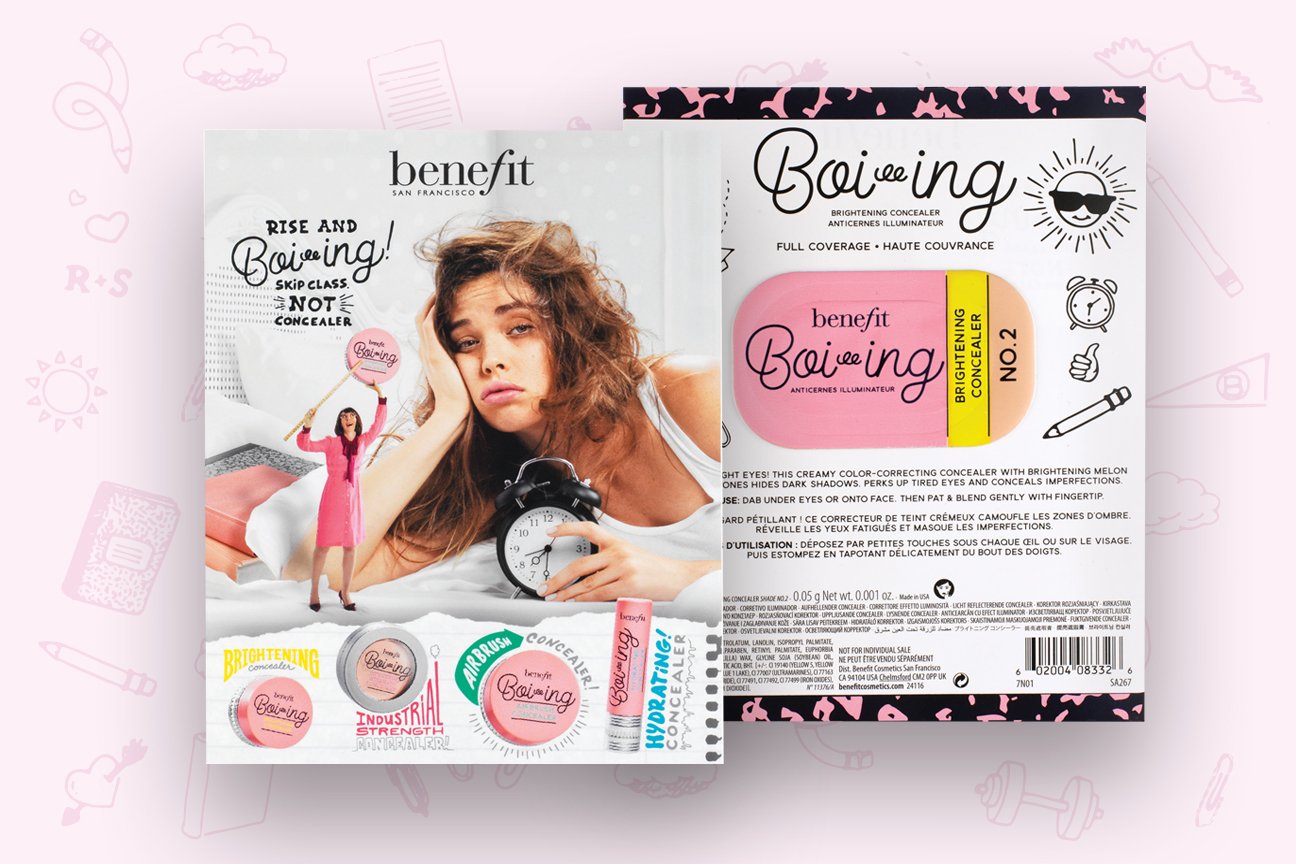packaging benefit cosmetics