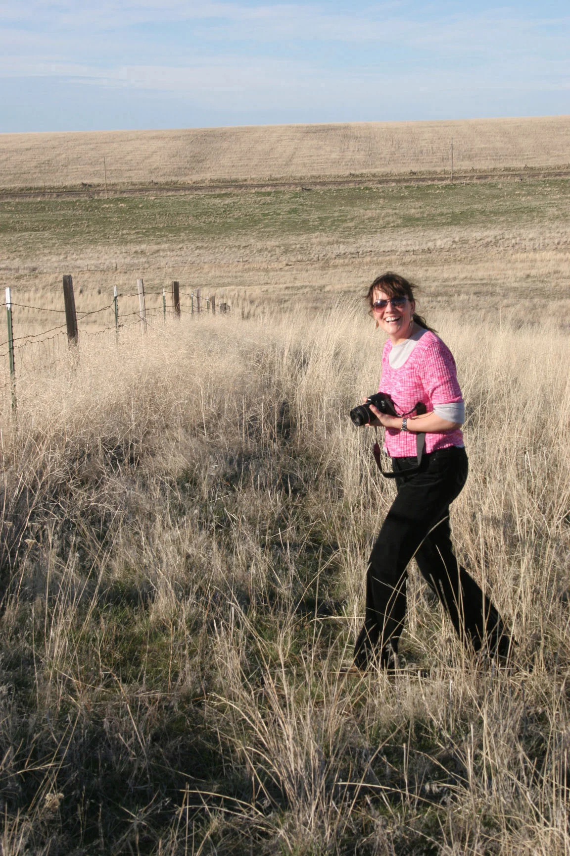 Charlene photographing Hardman