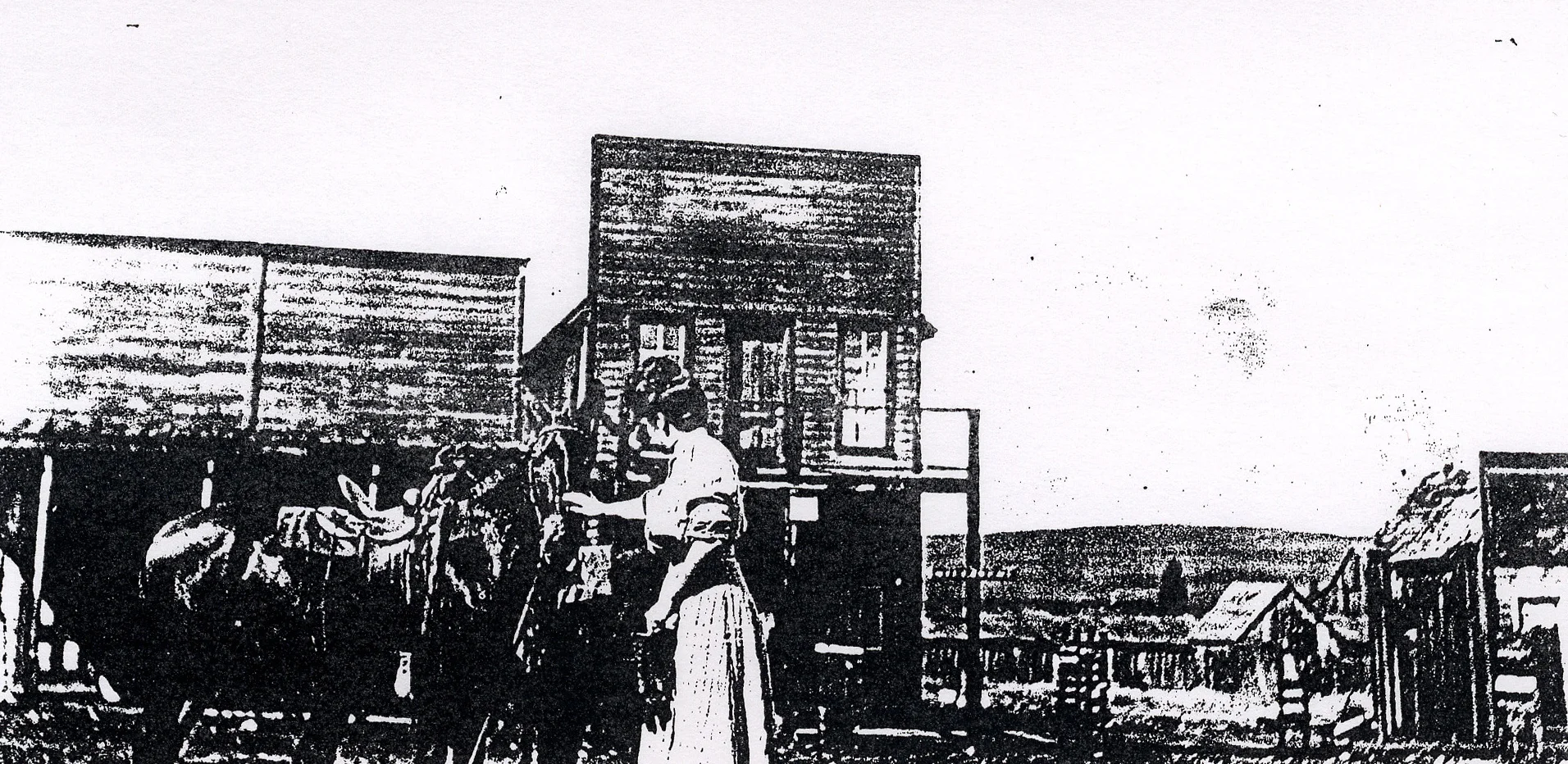 Woman with a mule