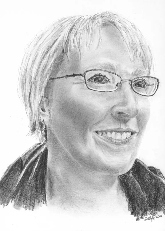 Tamara Johnson Grieger. 2010. A former advertising agency art director now working retail sales in Tacoma. She shares my birthday.