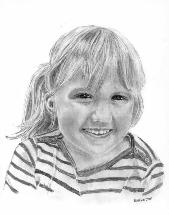 “Giordana Mia” 2011. Giordana Adele Coccia. Our granddaughter .Age 4 in portrait. Now 8 and entering third grade.