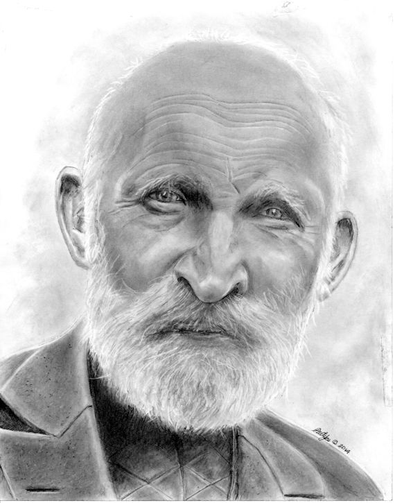 Gustav Rohde, 2014. Farmer, tailor, and father of nine, one of whom was to become my mother. Born lived and died in a small Prussian village called Klaushagen in easternmost Germany.