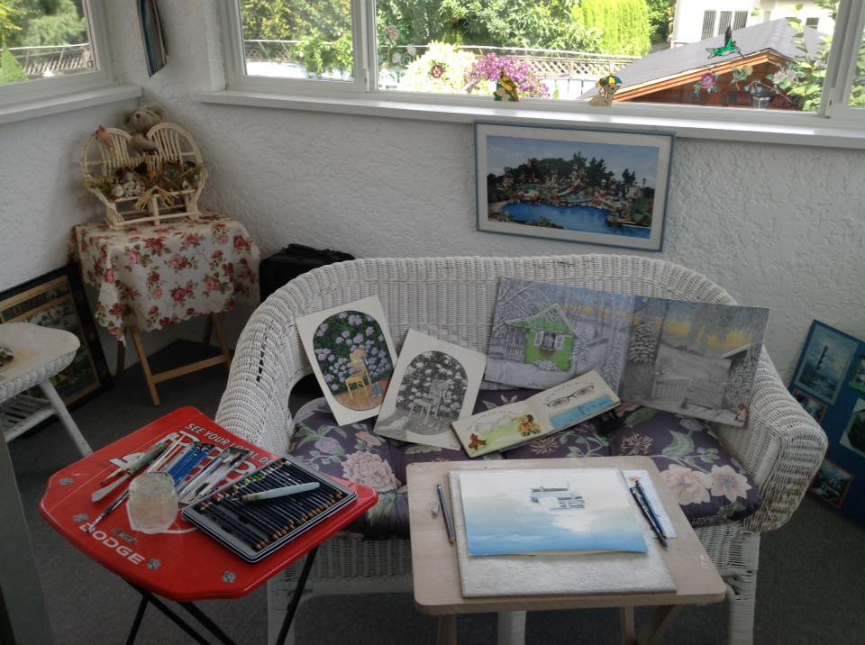 Diana Wagner Here's a little peek into my sketchers corner 