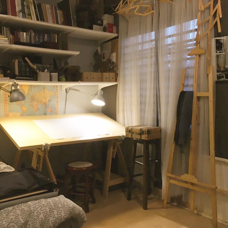 Qaisy Jaslenda Here's my work corner. I do architectural drafting, drawings, graphics, paintings mostly here.