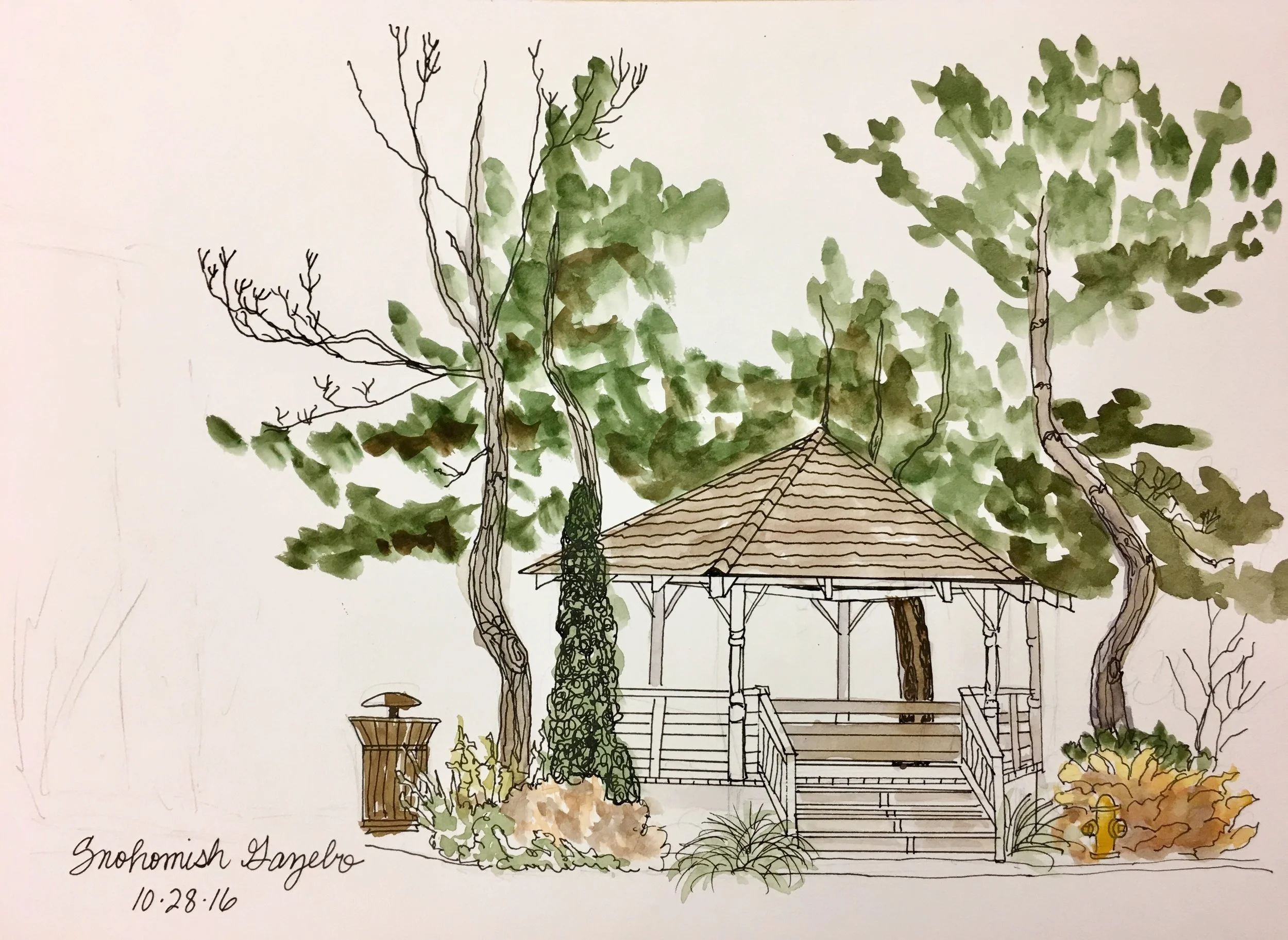 Sketch by Beverly Anderson