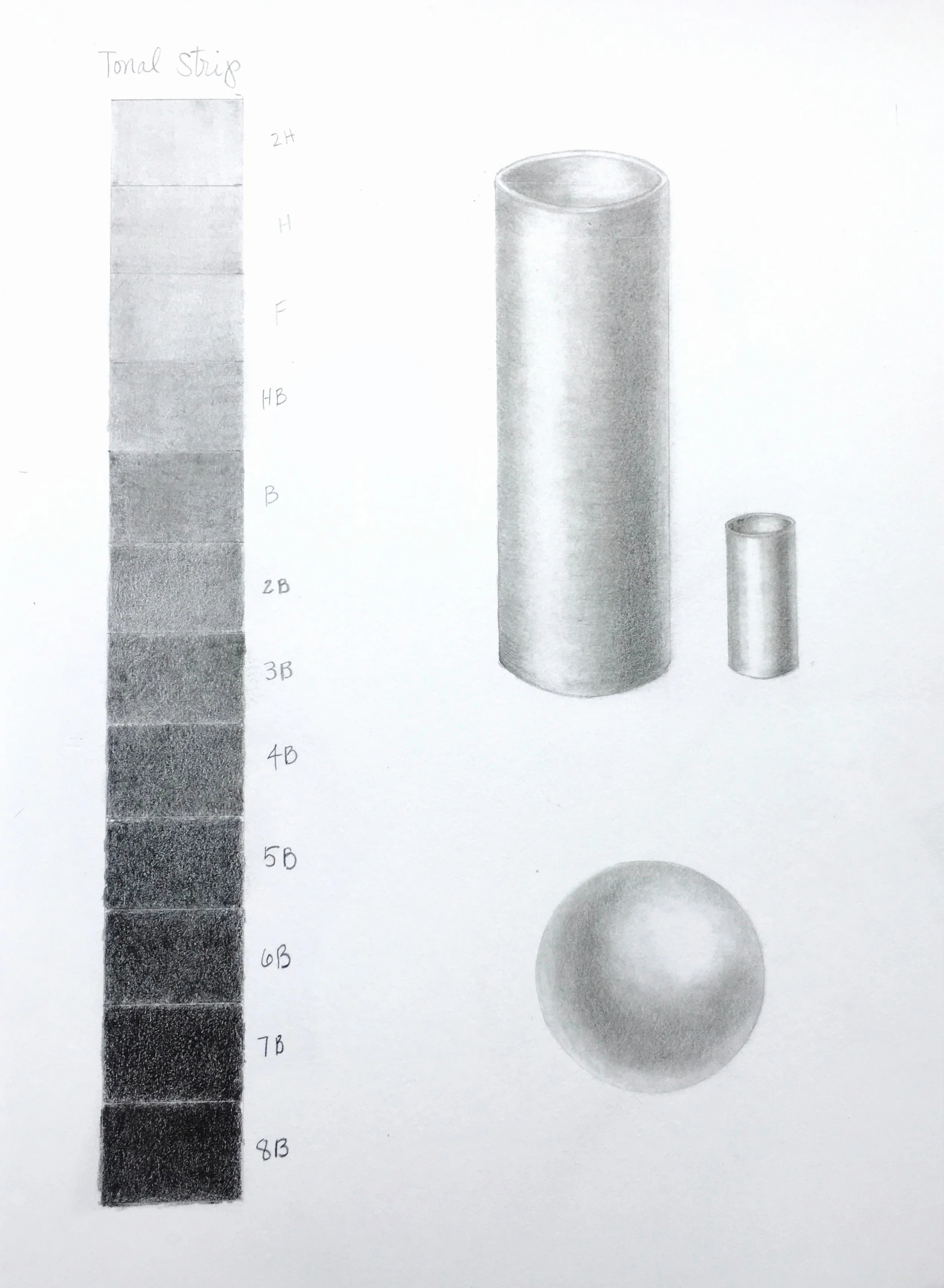 4 & 5 Charlene Collins Freeman Tonal Strip and Creating Form Using Shading.jpg