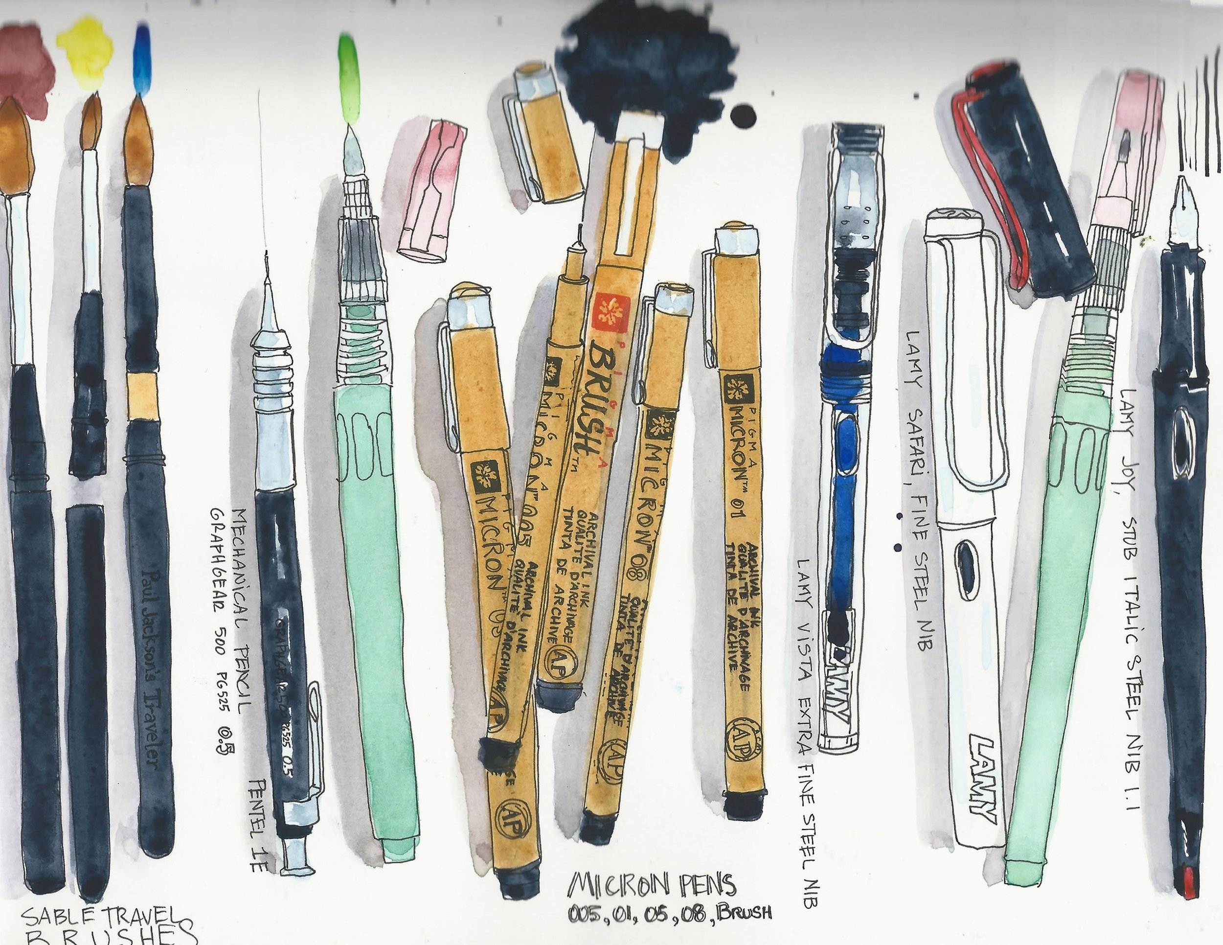 Art Supply Debate: Pens vs. Pencils | Sketchbook Skool