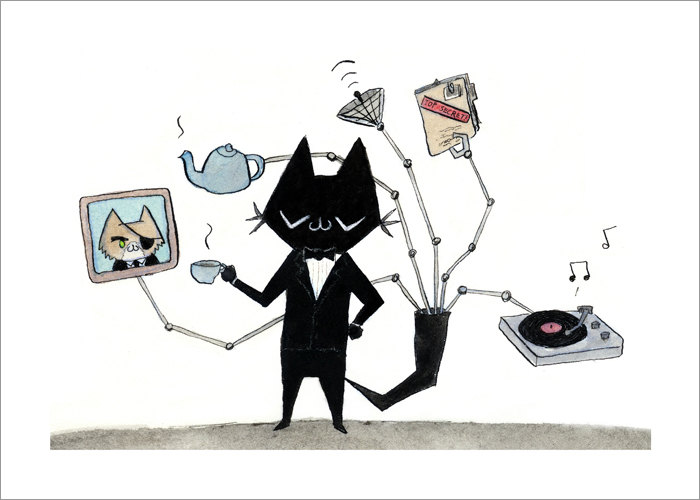 Cat in Black