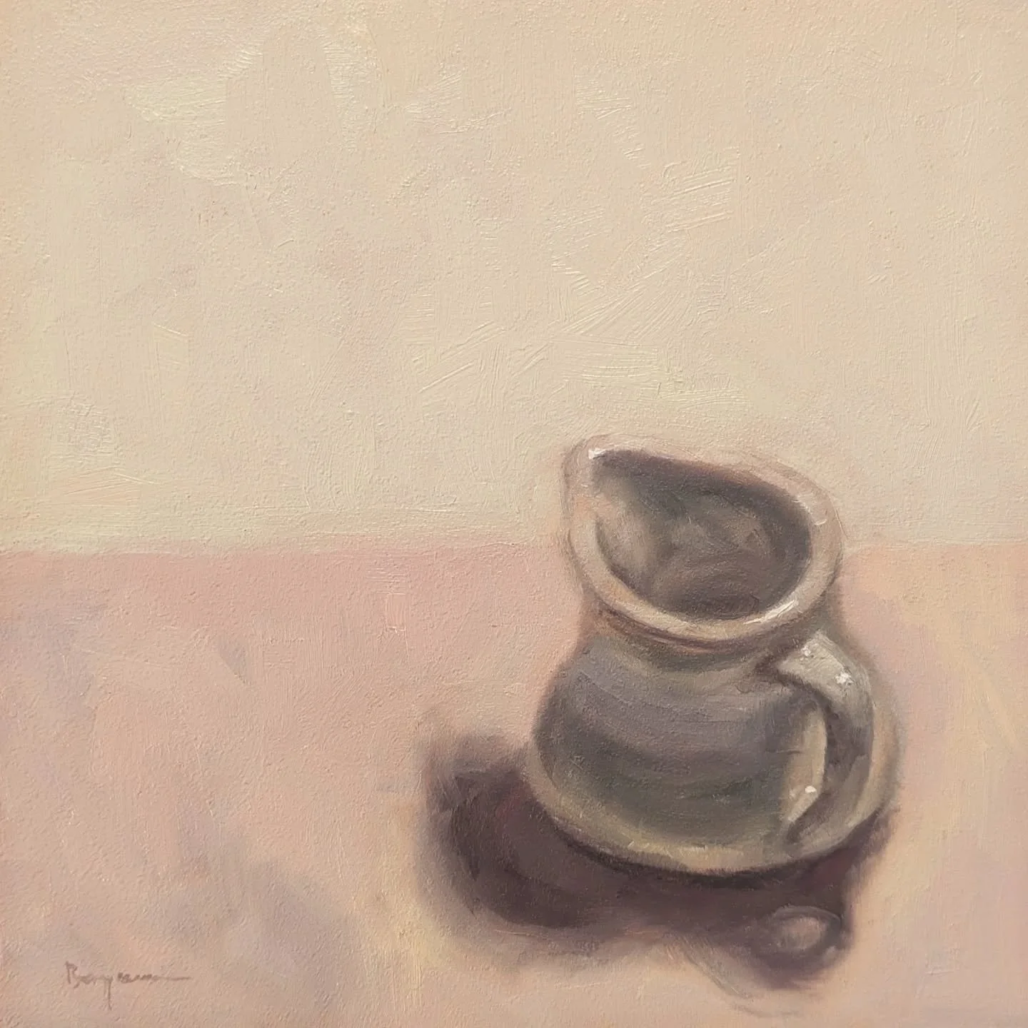 Creamer pitcher 
6&quot; x 6&quot; oil on panel

#stilllifepainting #looserealism #oilpaintingart #oilpaintingstudy #creamer #pitchers #stilllifestudy #dailypainting #oilpaintings