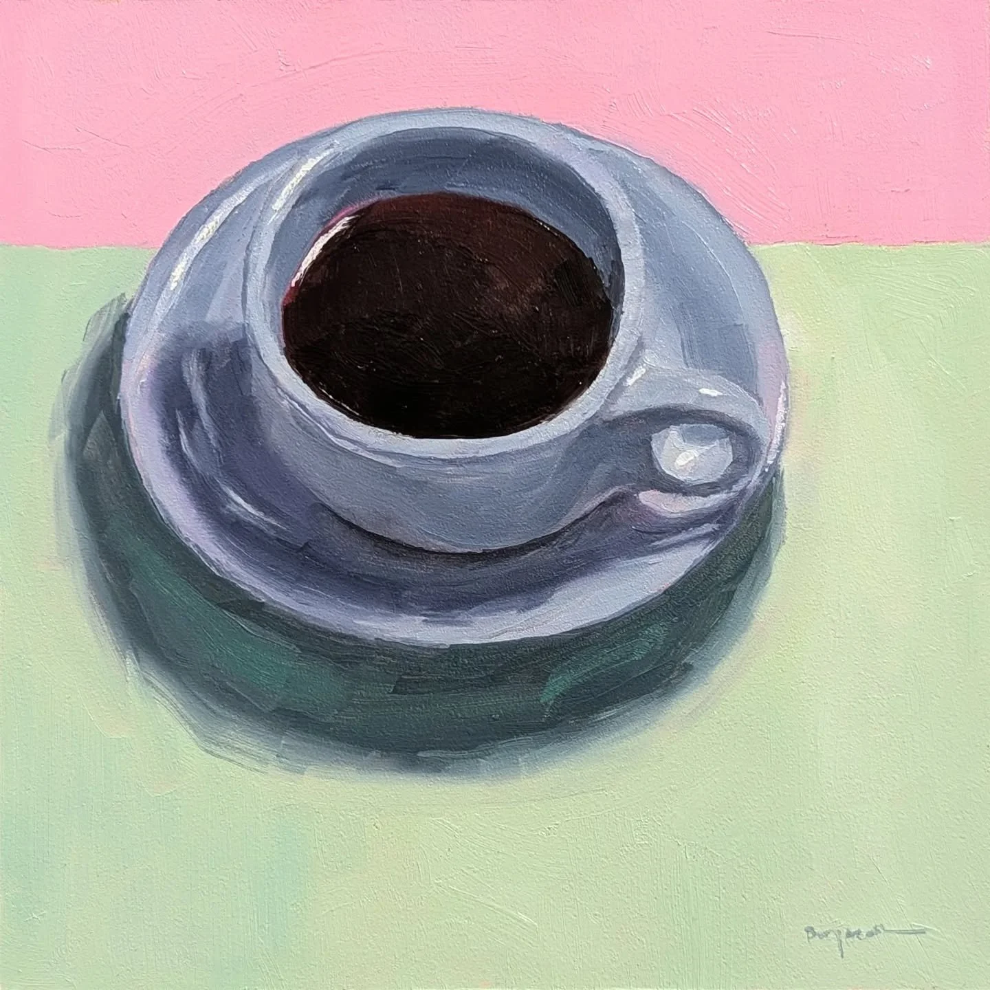 Black coffee
6x6&quot; oil on panel

#stilllifepainting #oilpaintingstudy #looserealism #dailypainting #oilpaintings #cupandsaucer