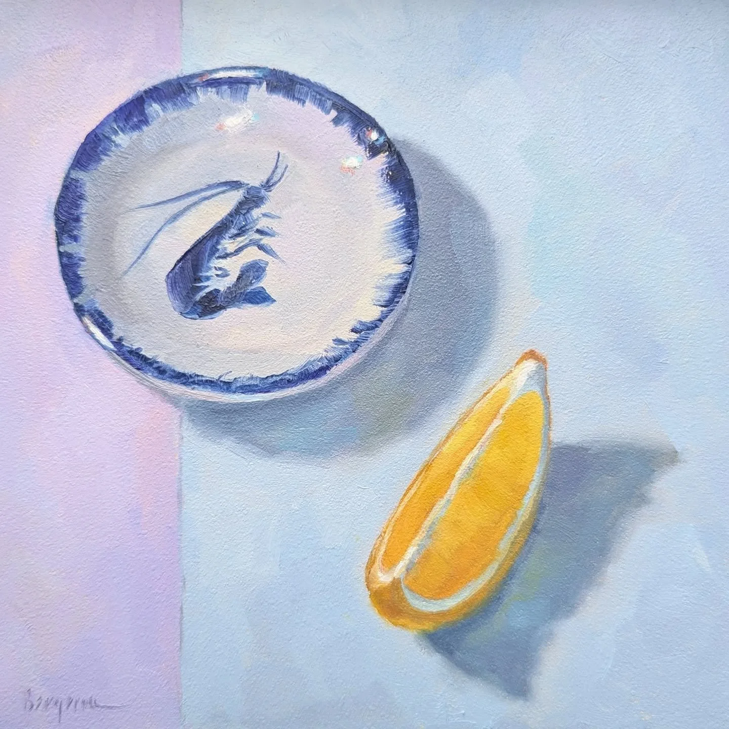 One of the things I love about painting still lifes is that ordinary objects begin to reveal themselves when you slow down and really look. Spending time with them while painting reveals so many hidden colors, subtle shifts of light, and a sense of b