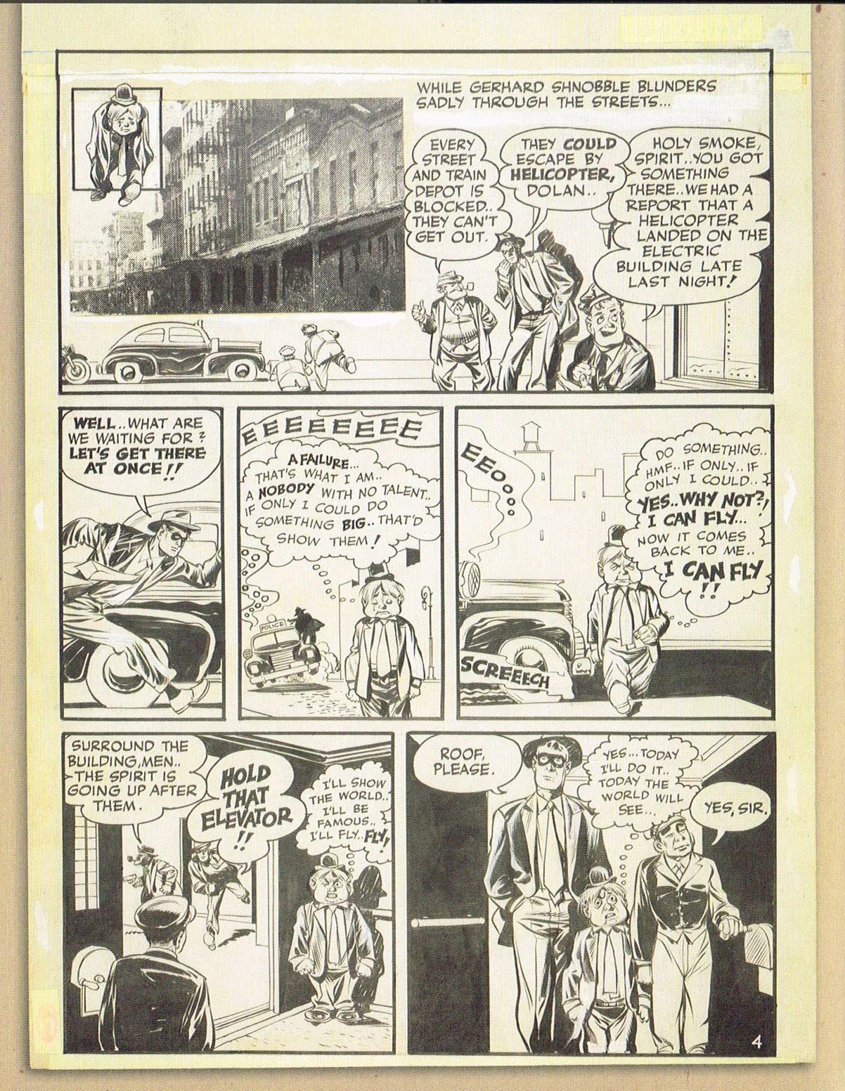 the art of will esiner,will eisner champion of the graphic novel,the spirit comic book,The Story of Gerhard Schnobble