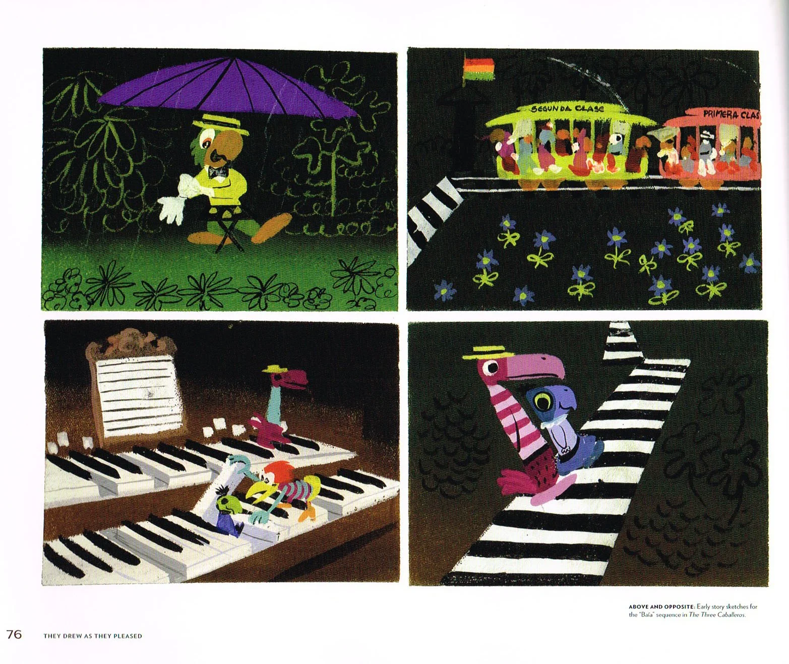 they drew as they pleased,they drew as they pleased the hidden art of disneys mid century era the 1950s and 1960s,disney art book,mary blair,the art of mary blair,mary blair concept art,the three caballeros concept art baia