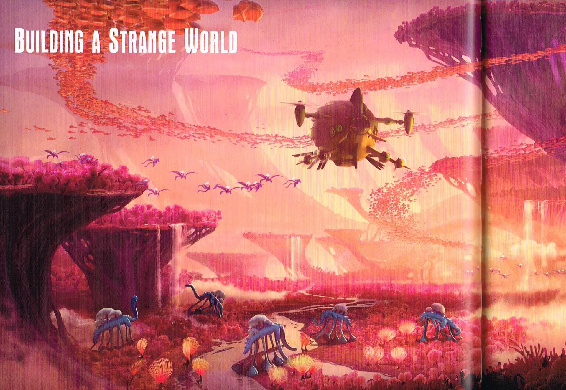 the art of strange world,strange world concept art,strange world art