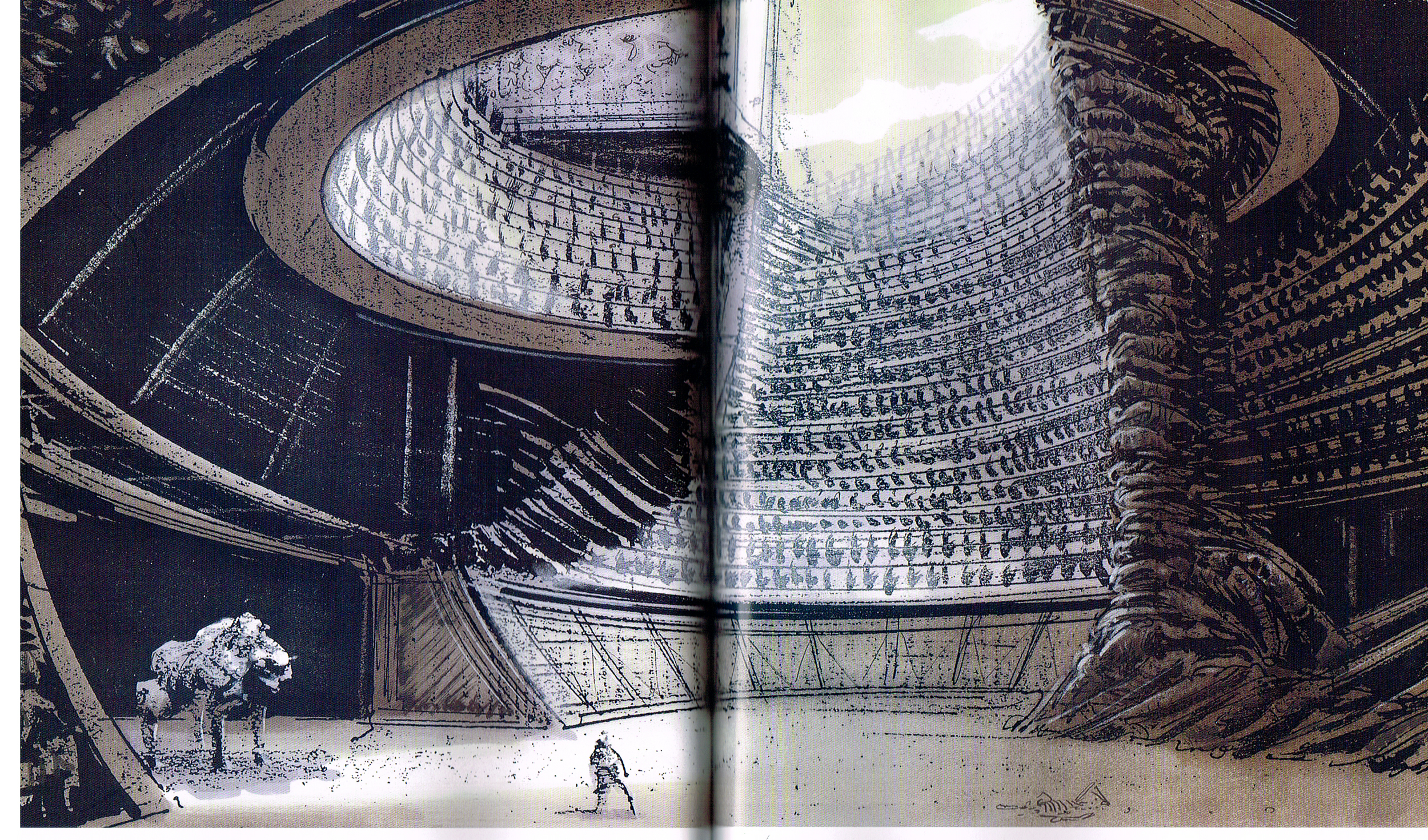 the art of starwars attack of the clones,attack of the clones conept art,starwars episode 2 art,edwin natividad art,geonosian area starwars art