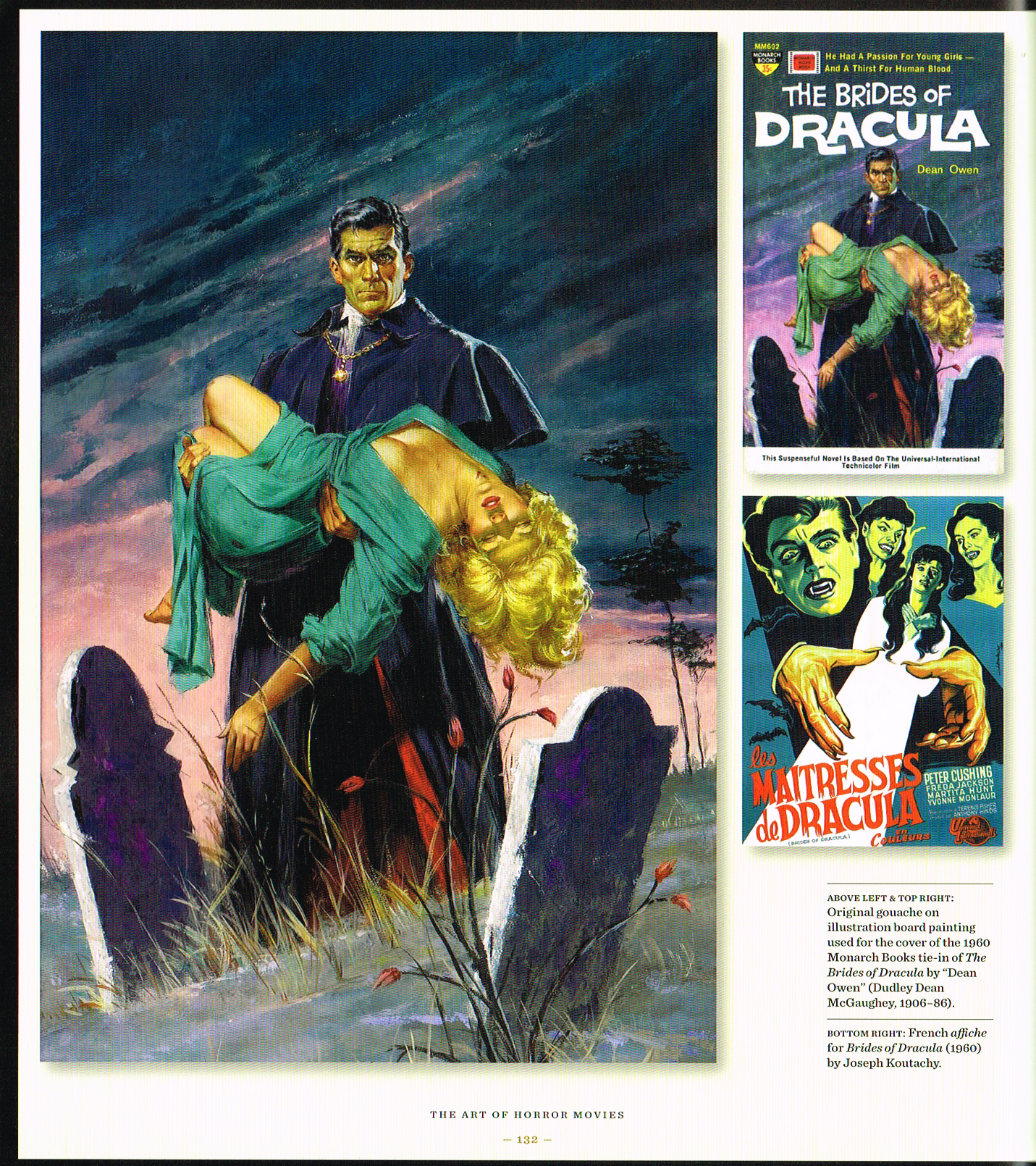 the art of horror movies an illustrated history,the art of horror movies,horror movie poster art,horror movies art,brides of darcula 1960 poster joseph koutachy,the bride of dracula poster art