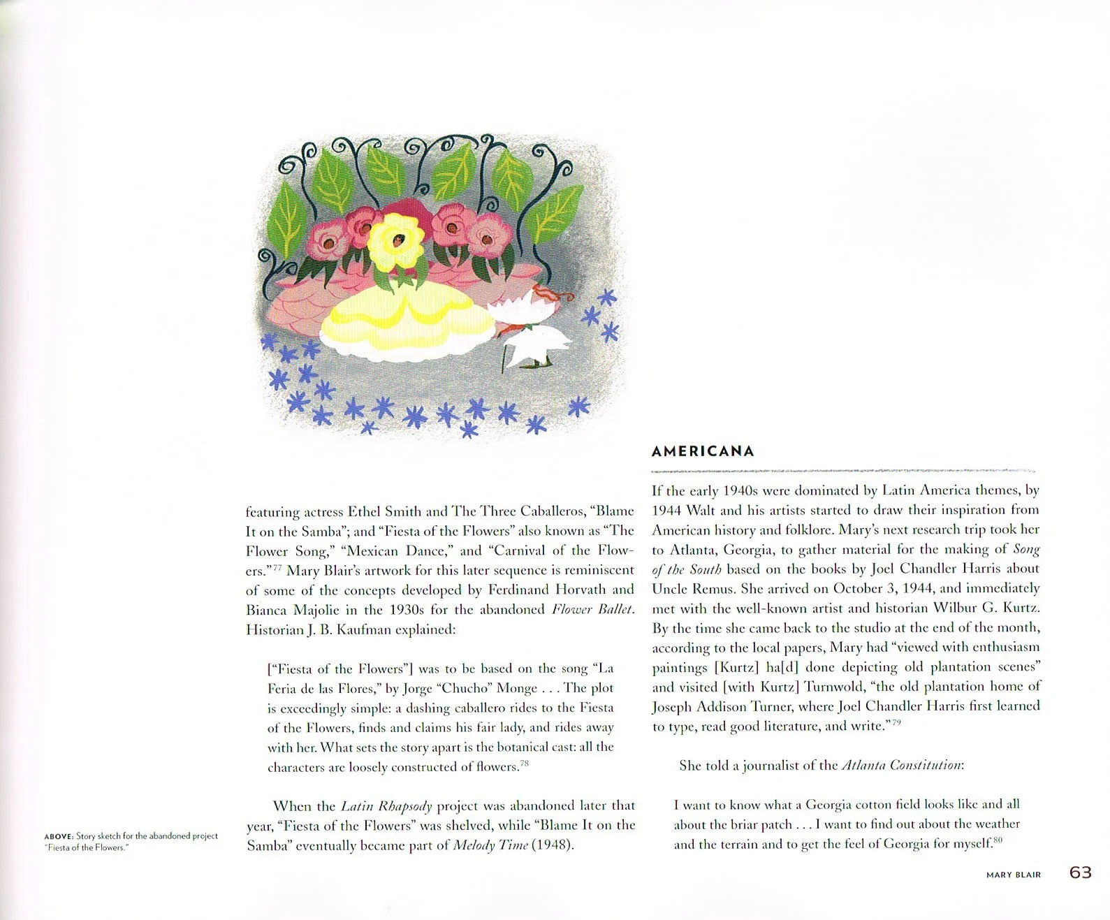They Drew as They Please The Hidden Art of Disney Mid Century Era The 1950’s and 1960’s,they drew as they pleased,the art of mary blair,mary blair conept art,mary blair art,disneys mary blair,fiesta of the flowers story sketch mary blair