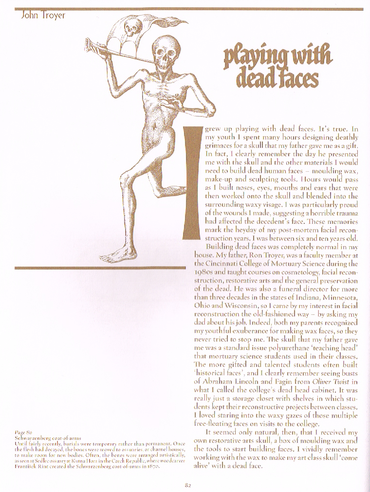the art of death a graveside companion,death a graveside companion book,mummification,head collectors,schwarzenberg coat of arms,john troyer playing with dead faces