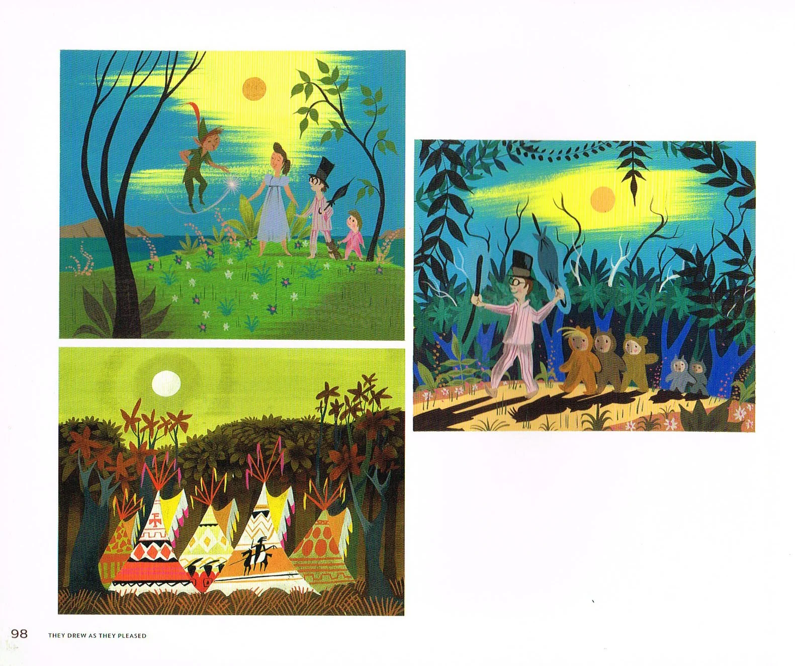 the art of mary blair,mary blair,mary blair art,they drew as they pleased the hidden art of disneys mid century era the 1950s and 1960s,peter pan mary blair art