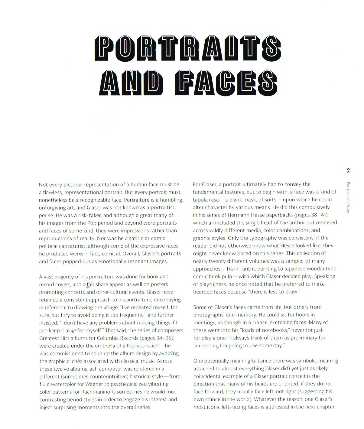 pop milton glaser, the art of milton glaser,milton glaser pop,portraits and faces by milton glaser, glaser portraits drawings