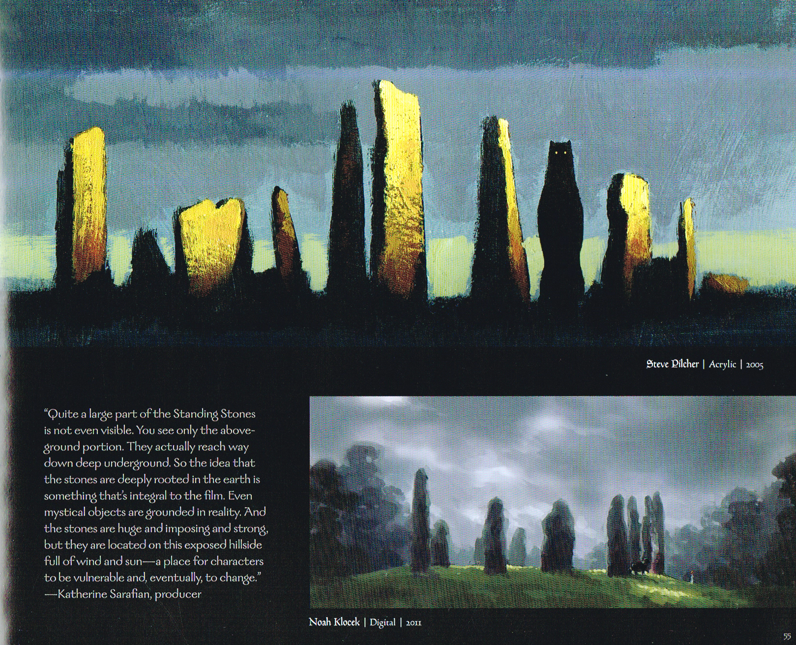 the art of brave,pixars brave concept art,brave concept art,pixars brave production art,brave standing stone concept art,steve pilcher,noah klocek
